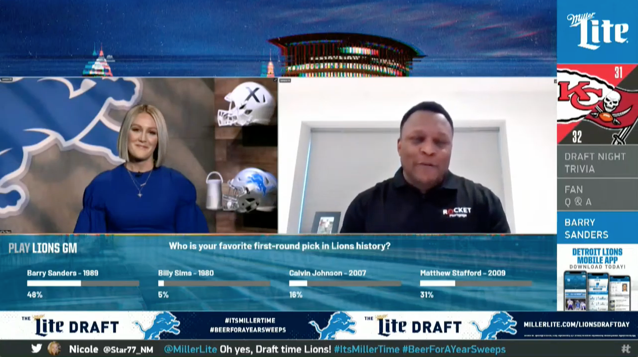 How the Detroit Lions the Draft with Interactive Cloud Graphics